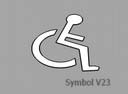 Illustration af kørestolsskilt
